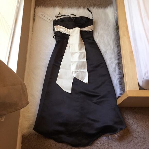 NWT Bill Levkoff Classics Satin Cocktail Gown-MA5 - Picture 8 of 8